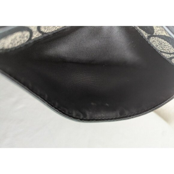 Coach Peyton Signature Go-Go Wristlet Pouch Wallet Holds Phone Black NO STRAP - Picture 9 of 12